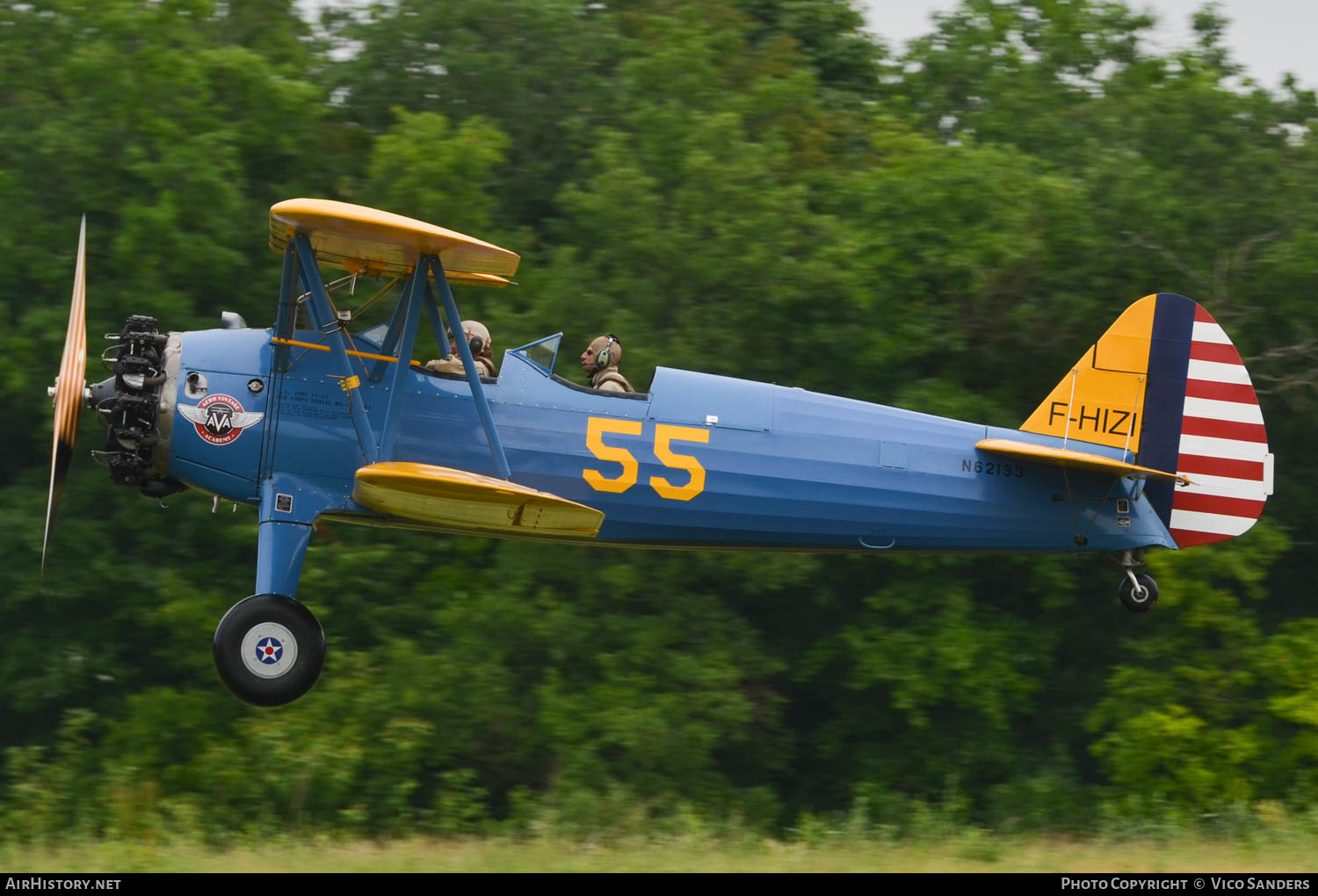 Aircraft Photo of F-HIZI / N62133 | Boeing PT-17 Kaydet (A75N1) | AVA - Aero Vintage Academy | USA - Air Force | AirHistory.net #634483