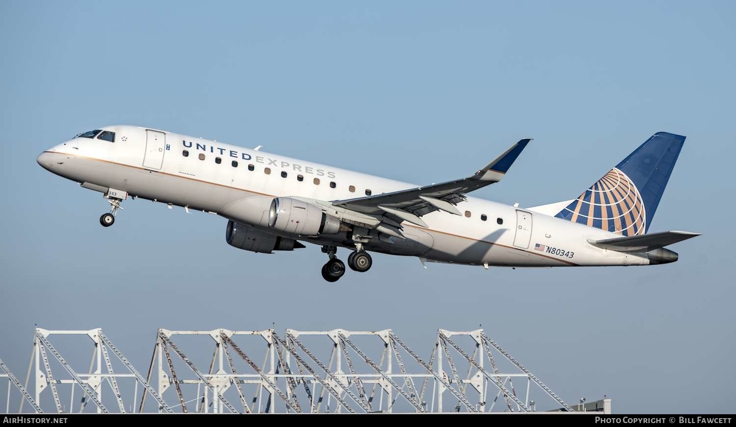 Aircraft Photo of N80343 | Embraer 175LR (ERJ-170-200LR) | United Express | AirHistory.net #634558