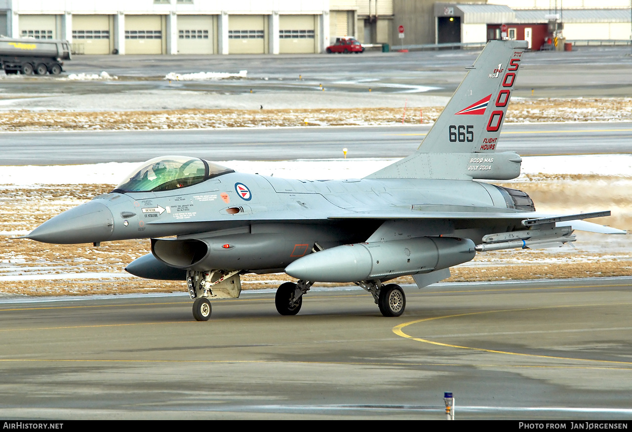 Aircraft Photo of 665 | General Dynamics F-16AM Fighting Falcon | Norway - Air Force | AirHistory.net #634559