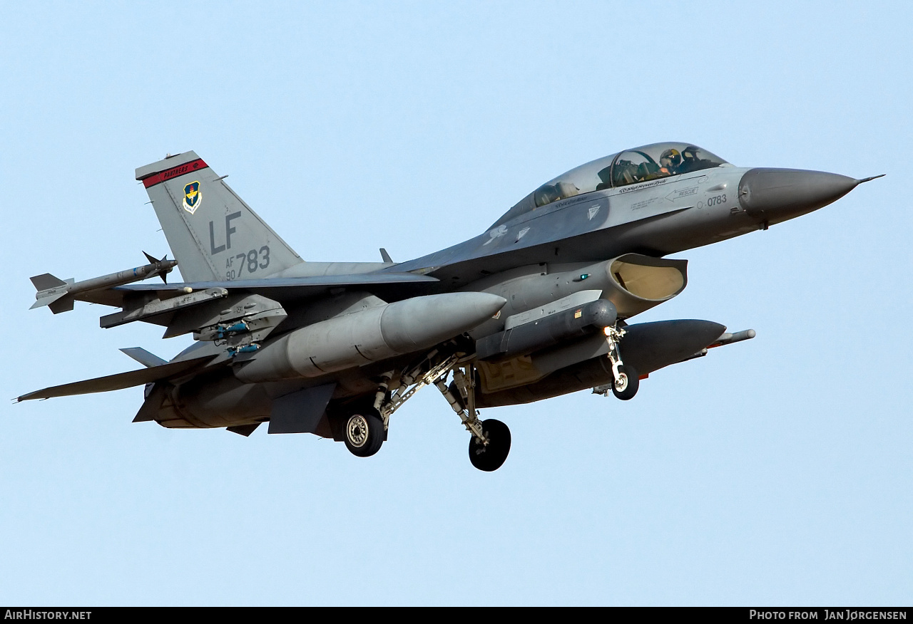 Aircraft Photo of 90-0783 / AF90-783 | General Dynamics F-16DG Night Falcon | USA - Air Force | AirHistory.net #634569