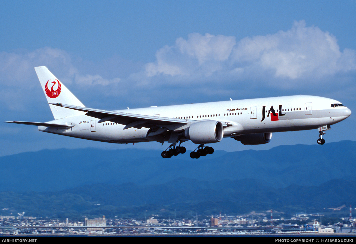 Aircraft Photo of JA702J | Boeing 777-246/ER | Japan Airlines - JAL | AirHistory.net #634599