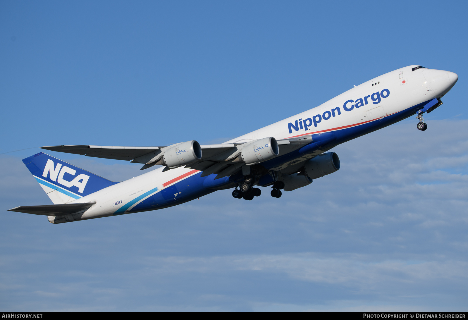 Aircraft Photo of JA13KZ | Boeing 747-8KZF/SCD | Nippon Cargo Airlines - NCA | AirHistory.net #634604