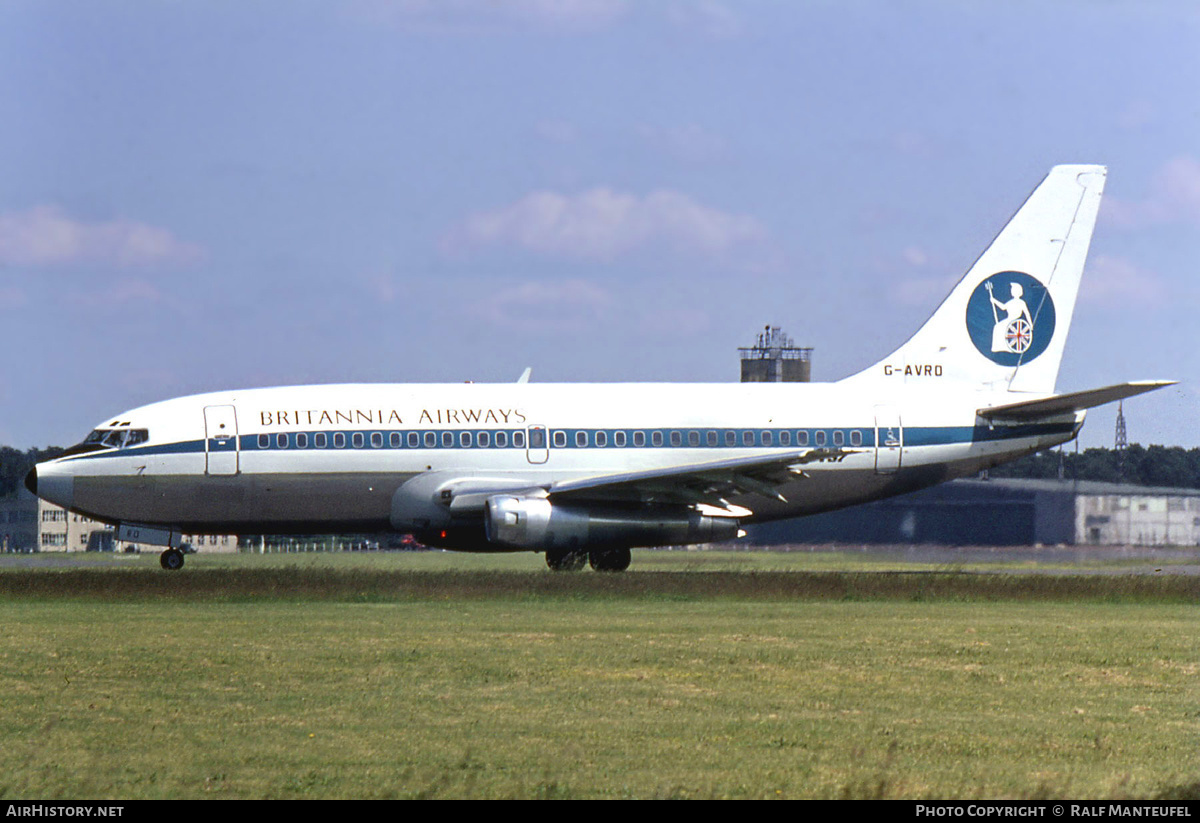 Aircraft Photo of G-AVRO | Boeing 737-204 | Britannia Airways | AirHistory.net #634615