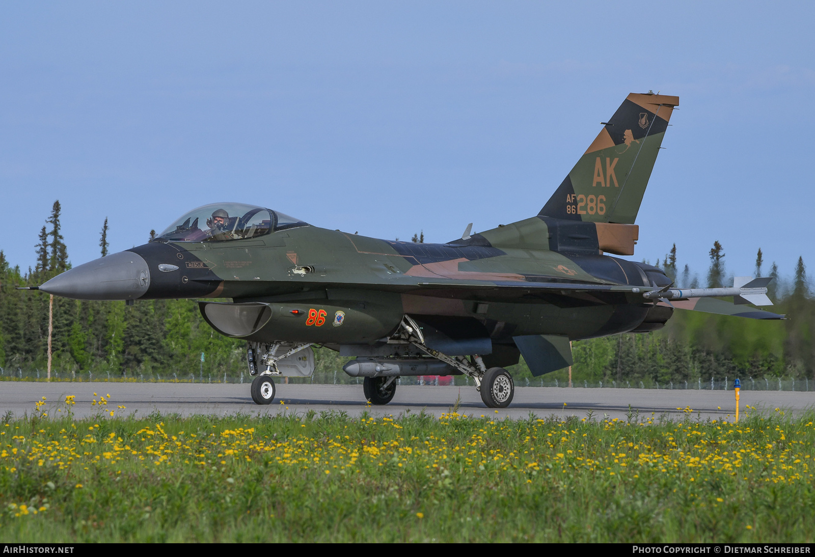 Aircraft Photo of 86-0286 / AF86-286 | General Dynamics F-16C Fighting Falcon | USA - Air Force | AirHistory.net #634676