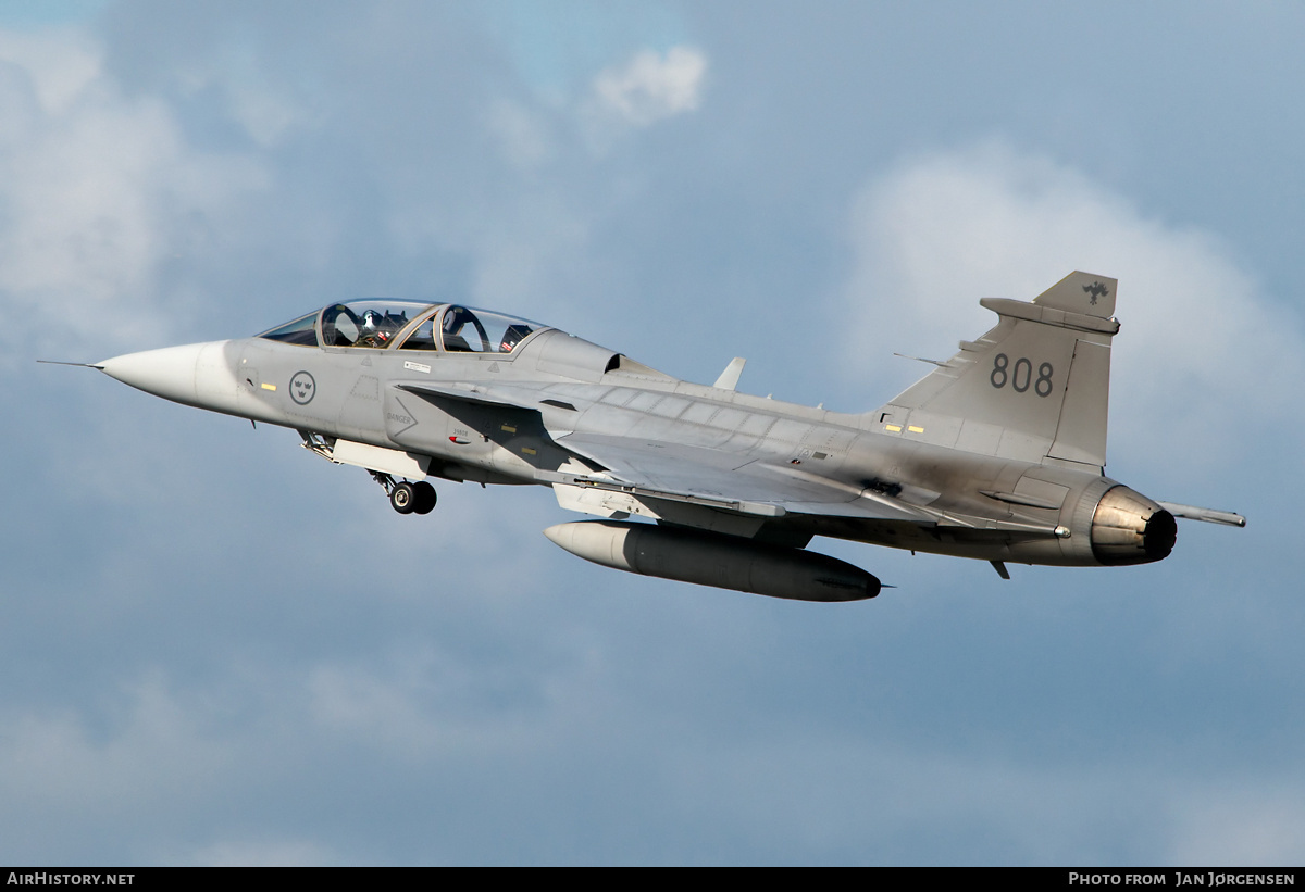 Aircraft Photo of 39808 | Saab JAS 39B Gripen | Sweden - Air Force | AirHistory.net #634679