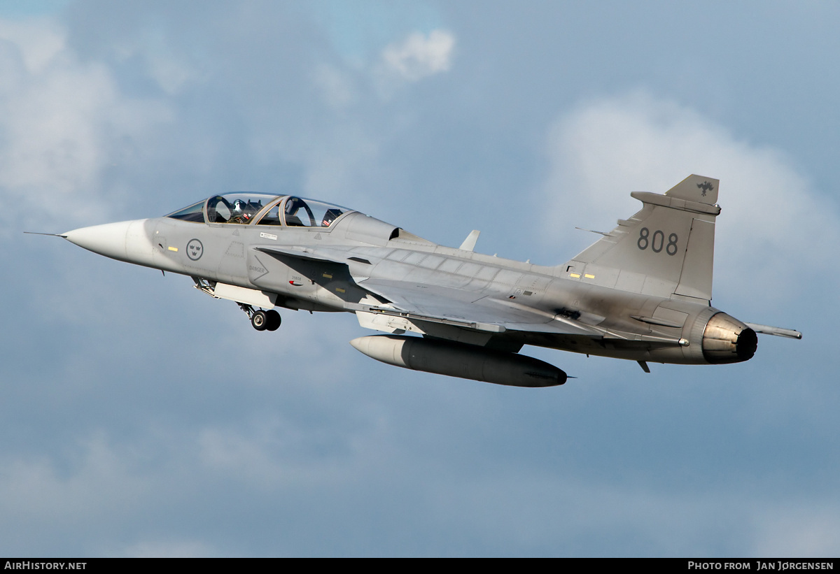 Aircraft Photo of 39808 | Saab JAS 39B Gripen | Sweden - Air Force | AirHistory.net #634679