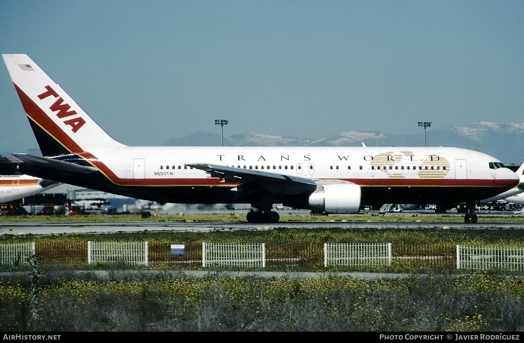 Aircraft Photo of N650TW | Boeing 767-205(ER) | Trans World Airlines - TWA | AirHistory.net #634734