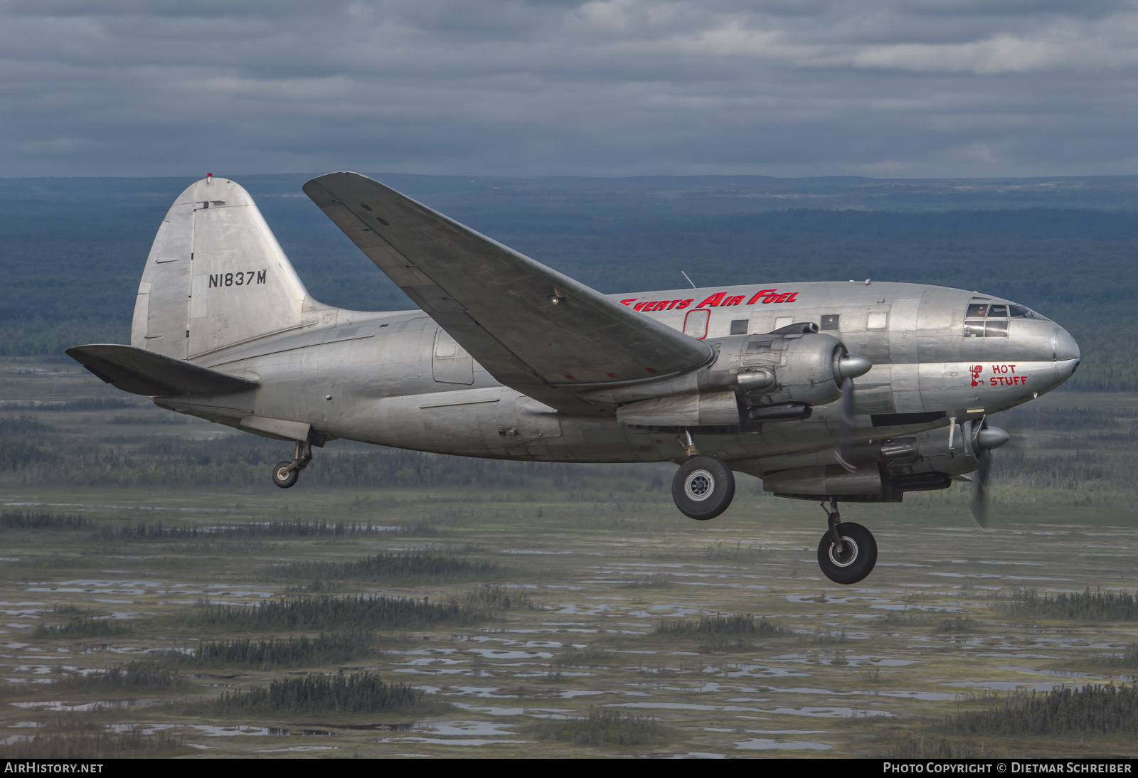Aircraft Photo of N1837M | Curtiss C-46F Commando | Everts Air Fuel | AirHistory.net #634742