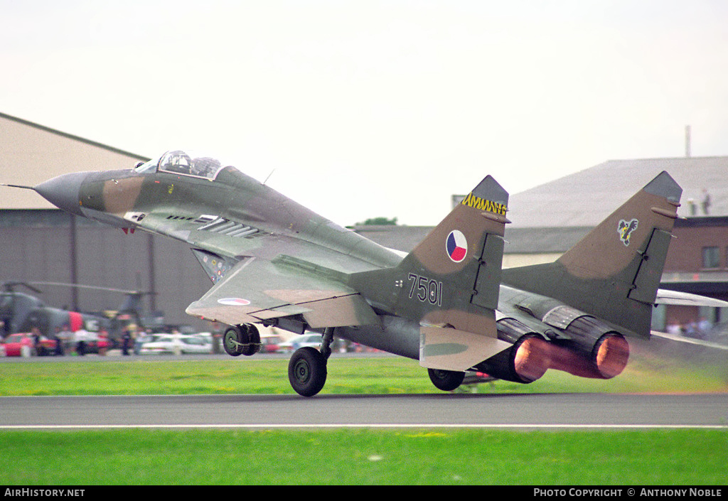 Aircraft Photo of 7501 | Mikoyan-Gurevich MiG-29A (9-12A) | Czechoslovakia - Air Force | AirHistory.net #634777