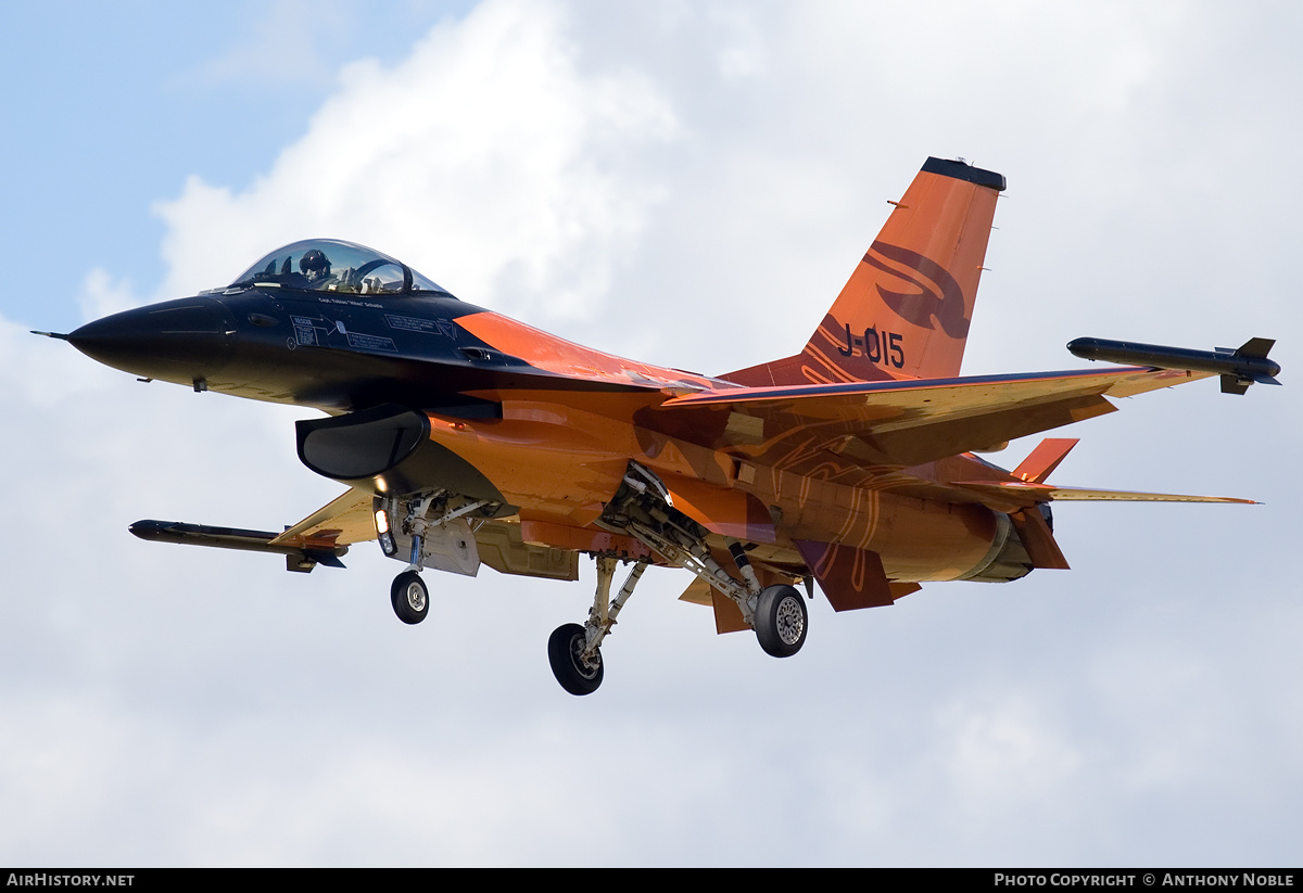 Aircraft Photo of J-015 | General Dynamics F-16AM Fighting Falcon | Netherlands - Air Force | AirHistory.net #634827