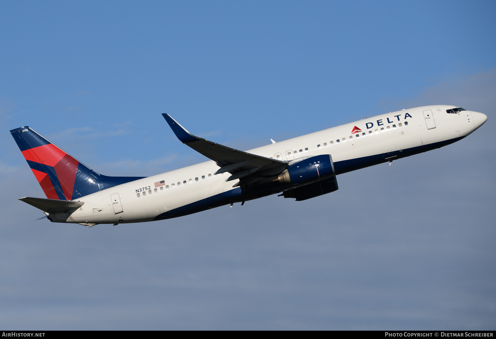 Aircraft Photo of N3752 | Boeing 737-832 | Delta Air Lines | AirHistory.net #634867