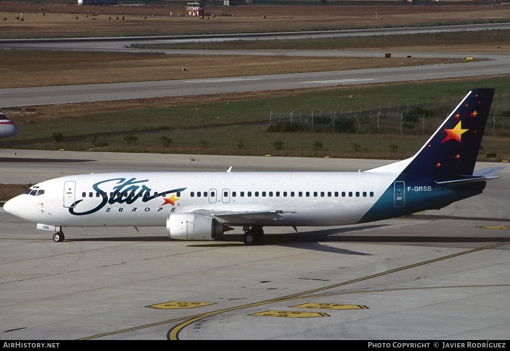 Aircraft Photo of F-GRSB | Boeing 737-497 | STAR Europe | AirHistory.net #634902