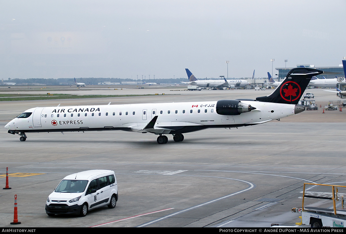 Aircraft Photo of C-FJJZ | Bombardier CRJ-900LR (CL-600-2D24) | Air Canada Express | AirHistory.net #634955