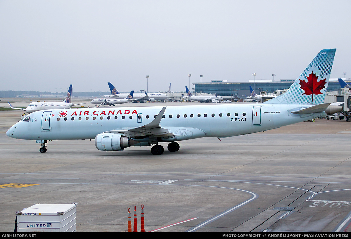 Aircraft Photo of C-FNAJ | Embraer 190AR (ERJ-190-100IGW) | Air Canada | AirHistory.net #634985