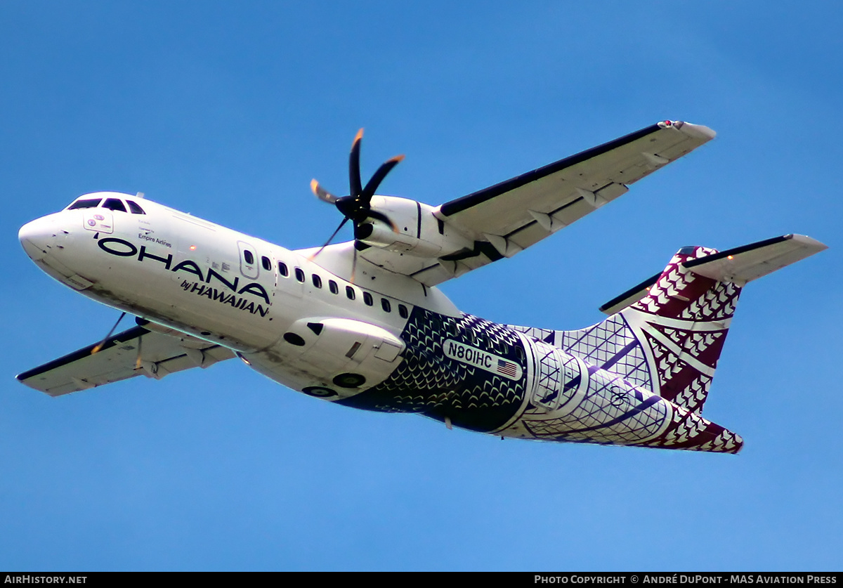 Aircraft Photo of N801HC | ATR ATR-42-500 | 'Ohana by Hawaiian | AirHistory.net #634988