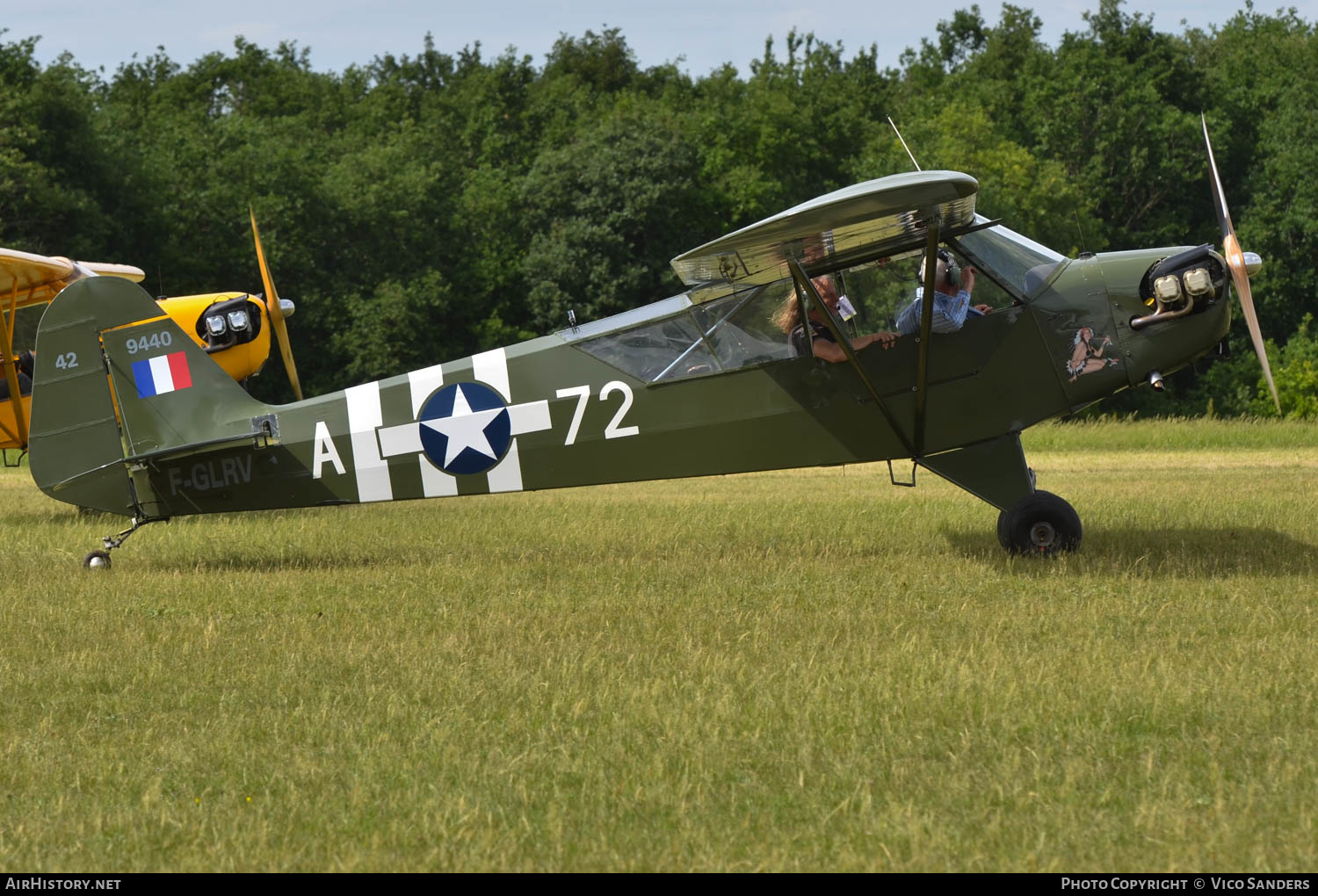 Aircraft Photo of F-GLRV / 42-9440 | Piper J-3C-65 Cub | USA - Air Force | AirHistory.net #635001