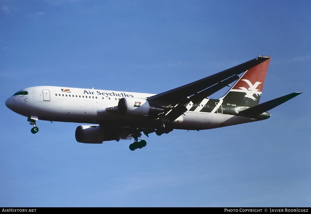 Aircraft Photo of S7-AAS | Boeing 767-2Q8/ER | Air Seychelles | AirHistory.net #635029