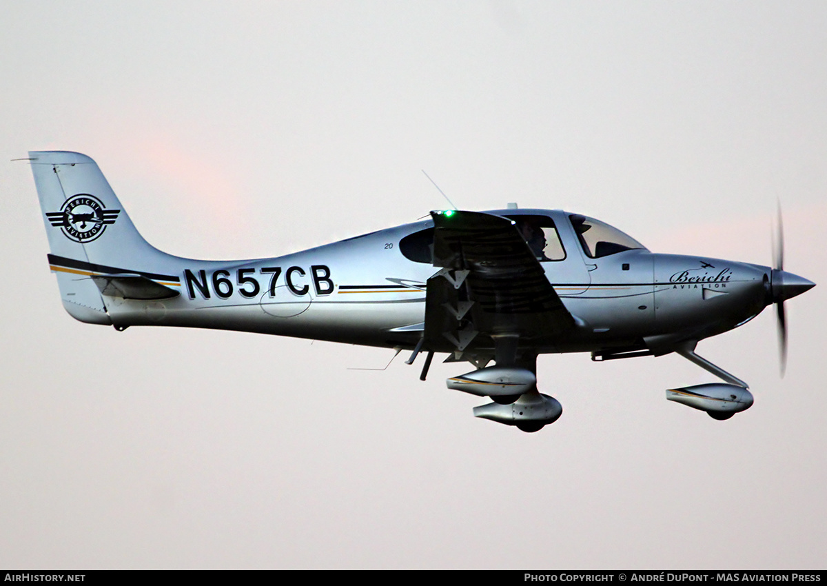 Aircraft Photo of N657CB | Cirrus SR-20 G3 | Berichi Aviation | AirHistory.net #635036