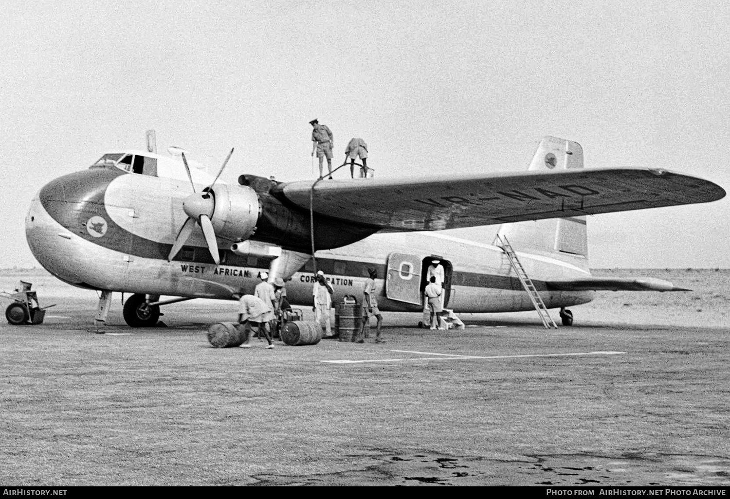 Aircraft Photo of VR-NAD | Bristol 170 Freighter Mk21E | West African Airways | AirHistory.net #635047