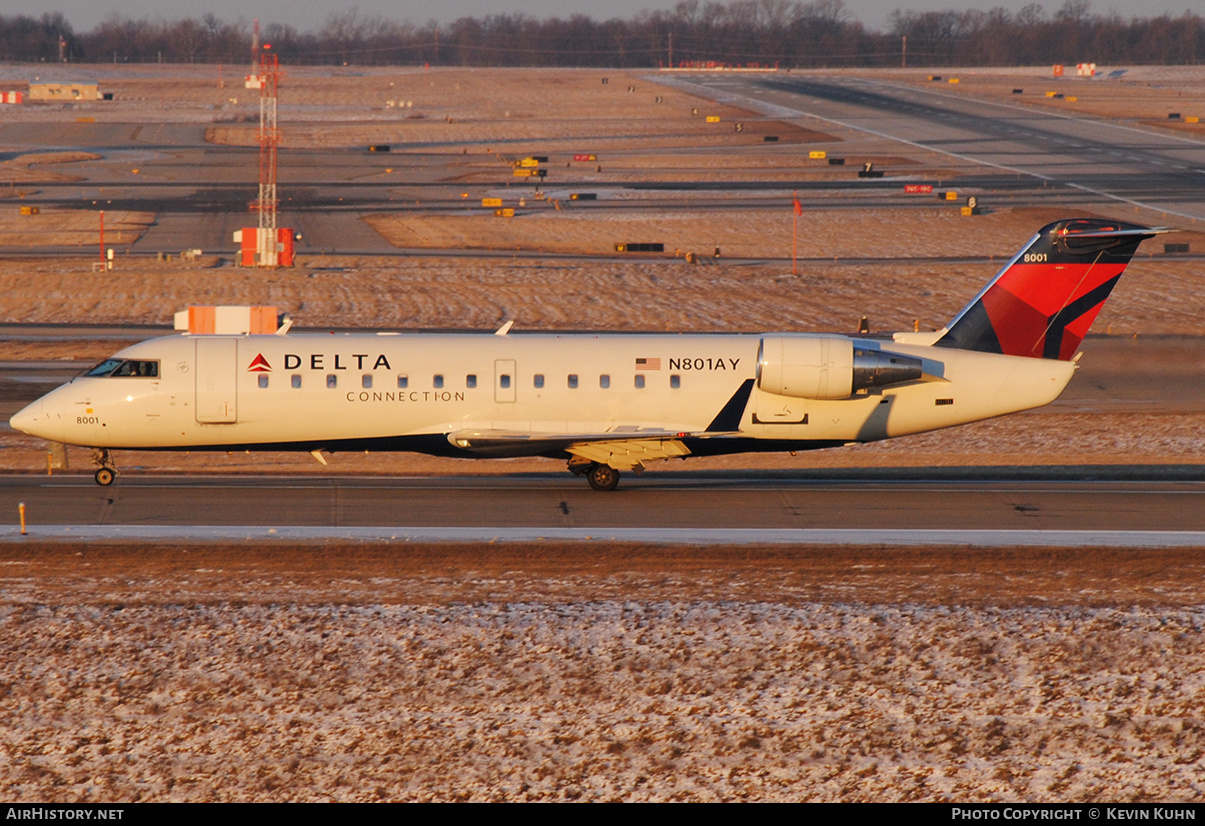 Aircraft Photo of N801AY | Bombardier CRJ-200LR (CL-600-2B19) | Delta Connection | AirHistory.net #635183