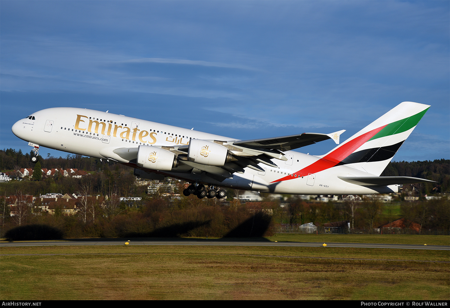 Aircraft Photo of A6-EEV | Airbus A380-861 | Emirates | AirHistory.net #635234
