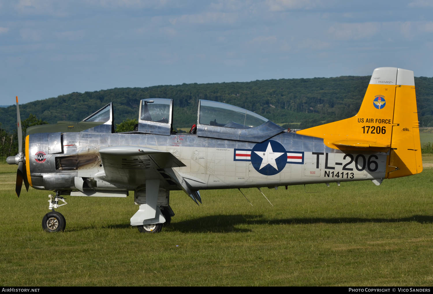 Aircraft Photo of N14113 / 17206 | North American AT-28D Trojan | AVA - Aero Vintage Academy | USA - Air Force | AirHistory.net #635241