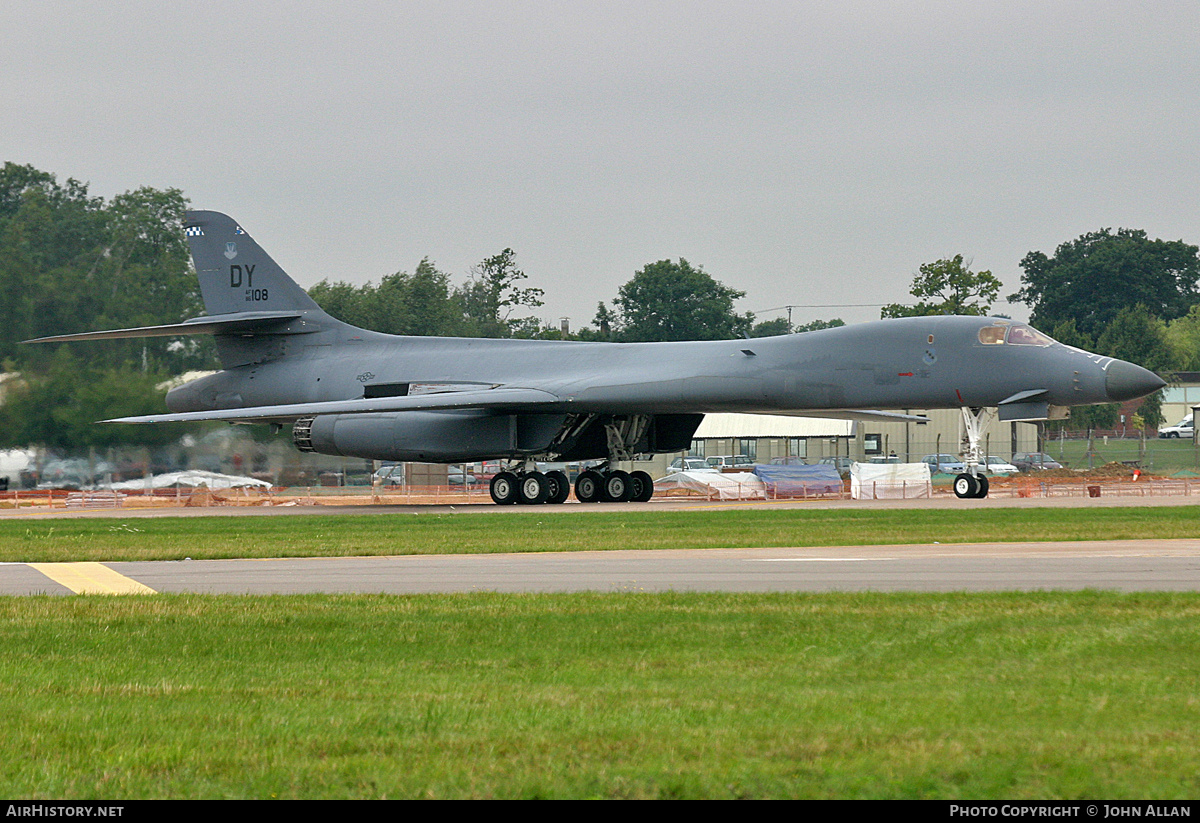 Aircraft Photo of 86-0108 / AF86-108 | Rockwell B-1B Lancer | USA - Air Force | AirHistory.net #635327