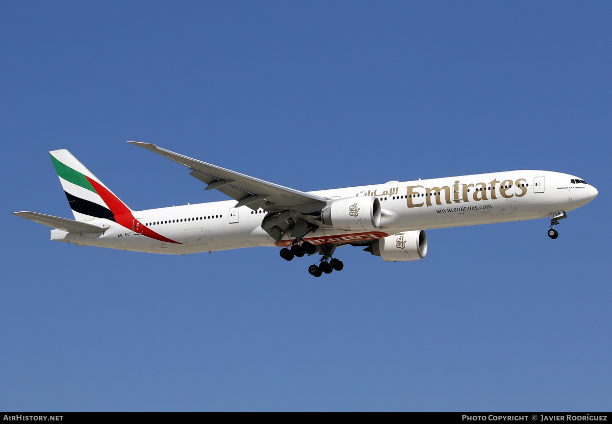 Aircraft Photo of A6-EQE | Boeing 777-300/ER | Emirates | AirHistory.net #635344
