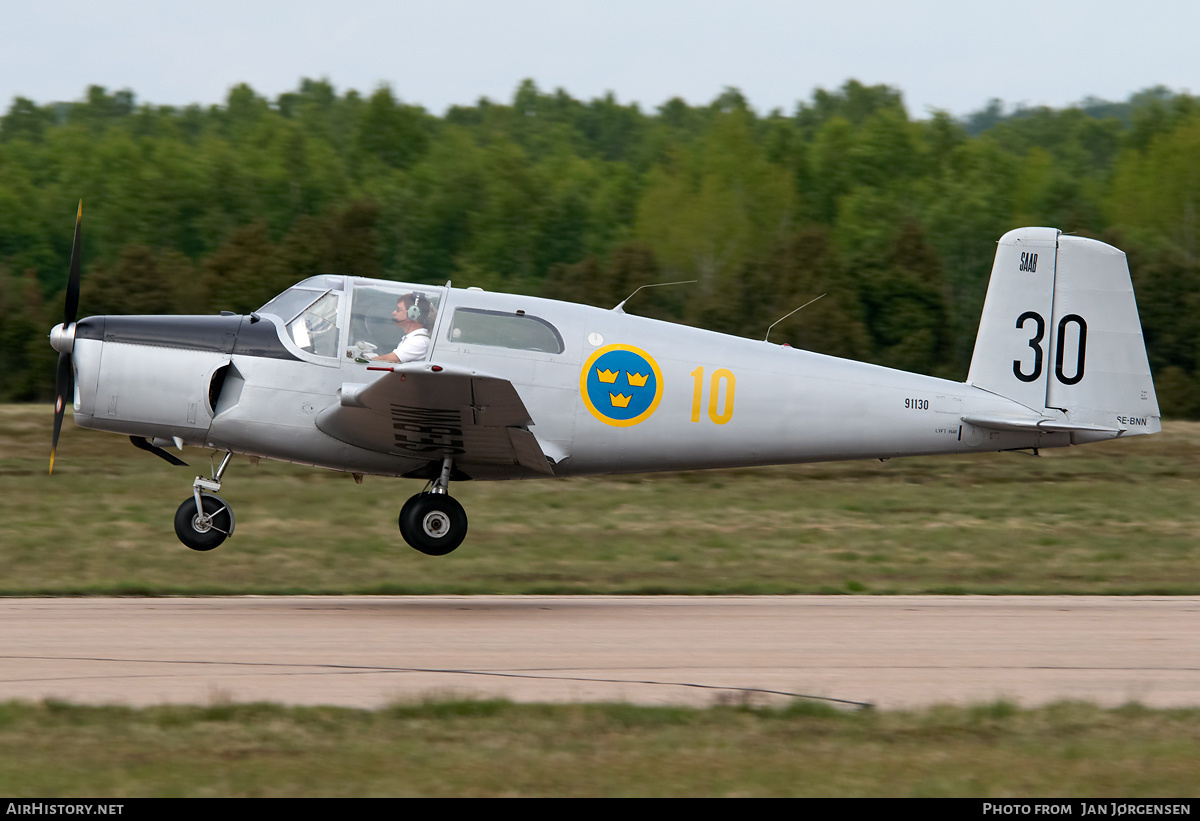 Aircraft Photo of SE-BNN / 91130 | Saab 91A Safir | Sweden - Air Force | AirHistory.net #635364