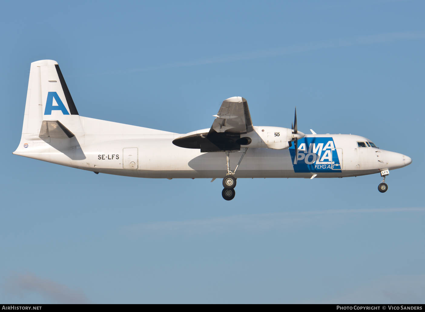 Aircraft Photo of SE-LFS | Fokker 50/F | Amapola Flyg | AirHistory.net #635365