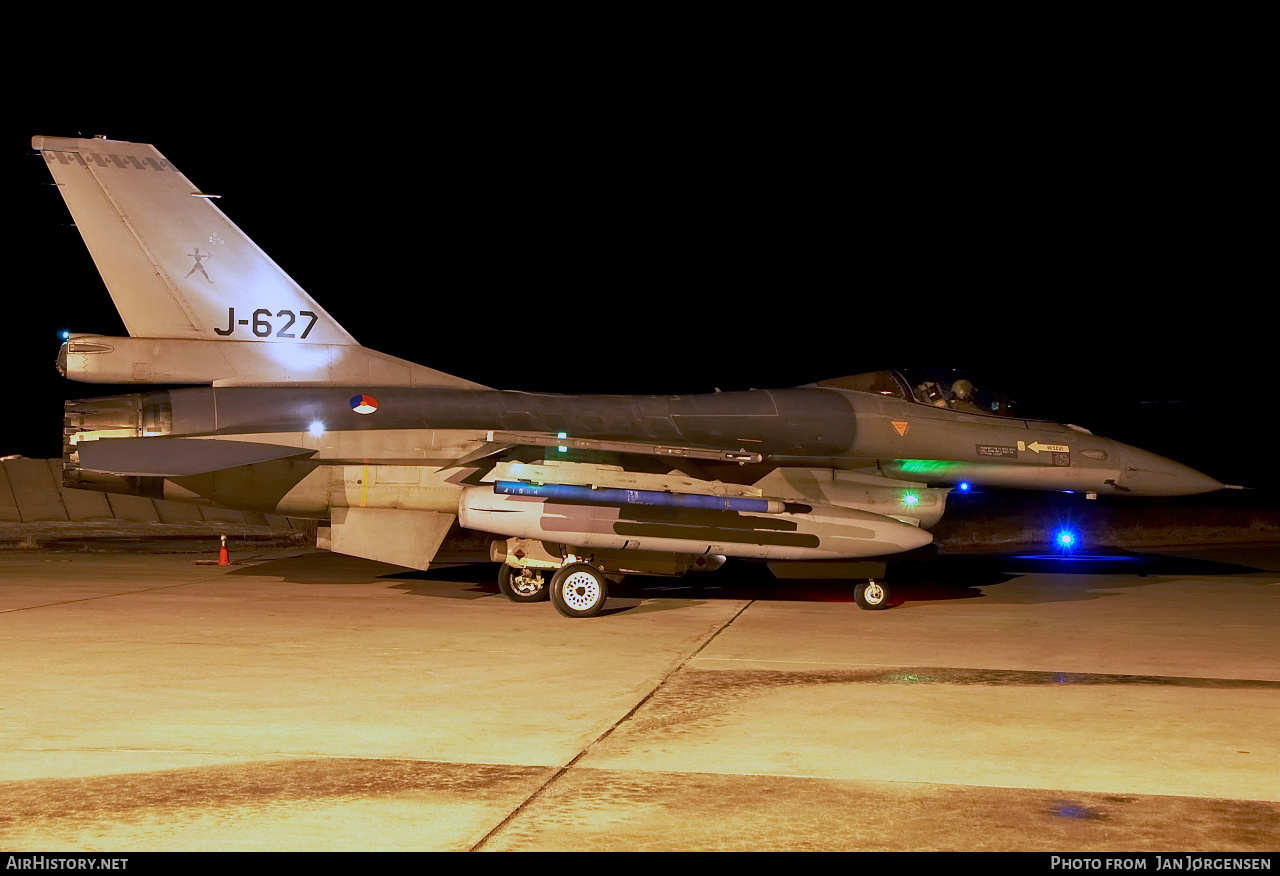 Aircraft Photo of J-627 | General Dynamics F-16AM Fighting Falcon | Netherlands - Air Force | AirHistory.net #635376
