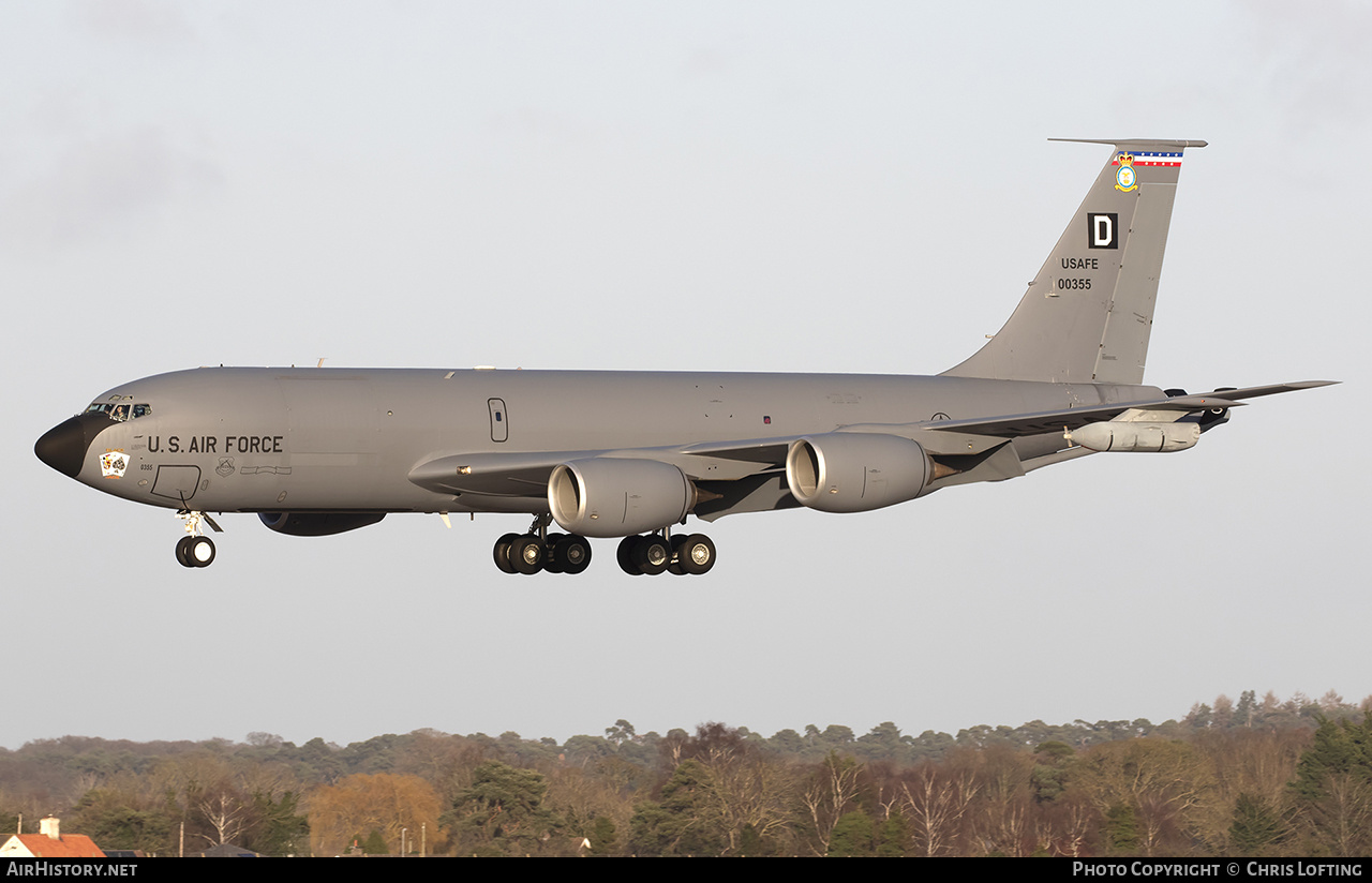 Aircraft Photo of 60-0355 / 00355 | Boeing KC-135R Stratotanker | USA - Air Force | AirHistory.net #635388
