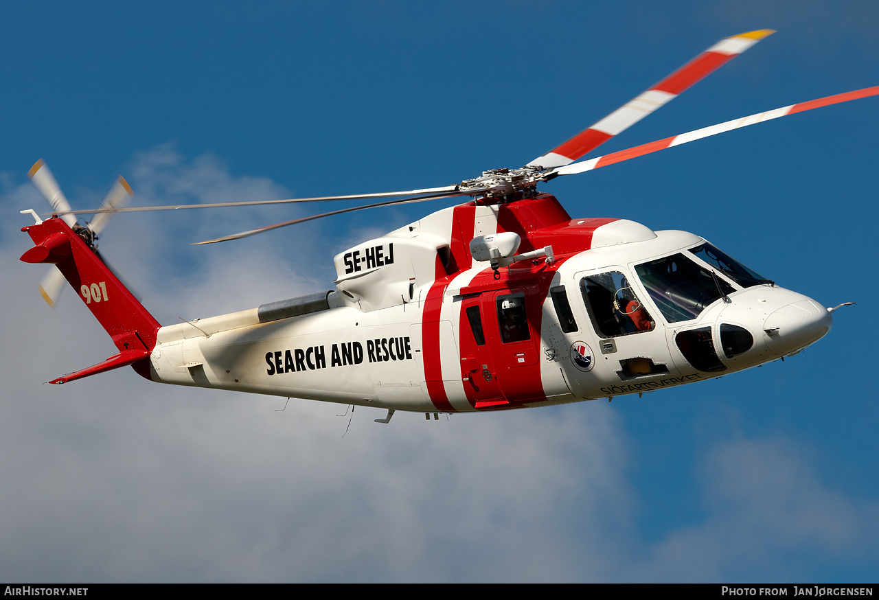 Aircraft Photo of SE-HEJ | Sikorsky S-76C+ | Sjöfartsverket | AirHistory.net #635413