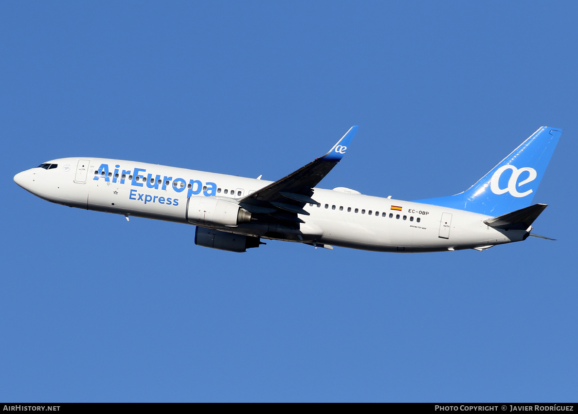 Aircraft Photo of EC-OBP | Boeing 737-8JP | Air Europa Express | AirHistory.net #635454