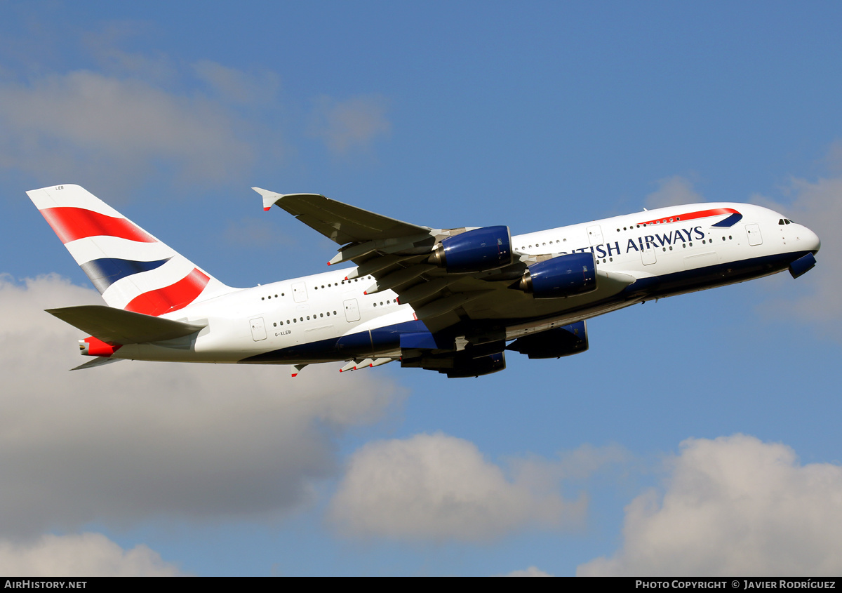 Aircraft Photo of G-XLEB | Airbus A380-841 | British Airways | AirHistory.net #635466