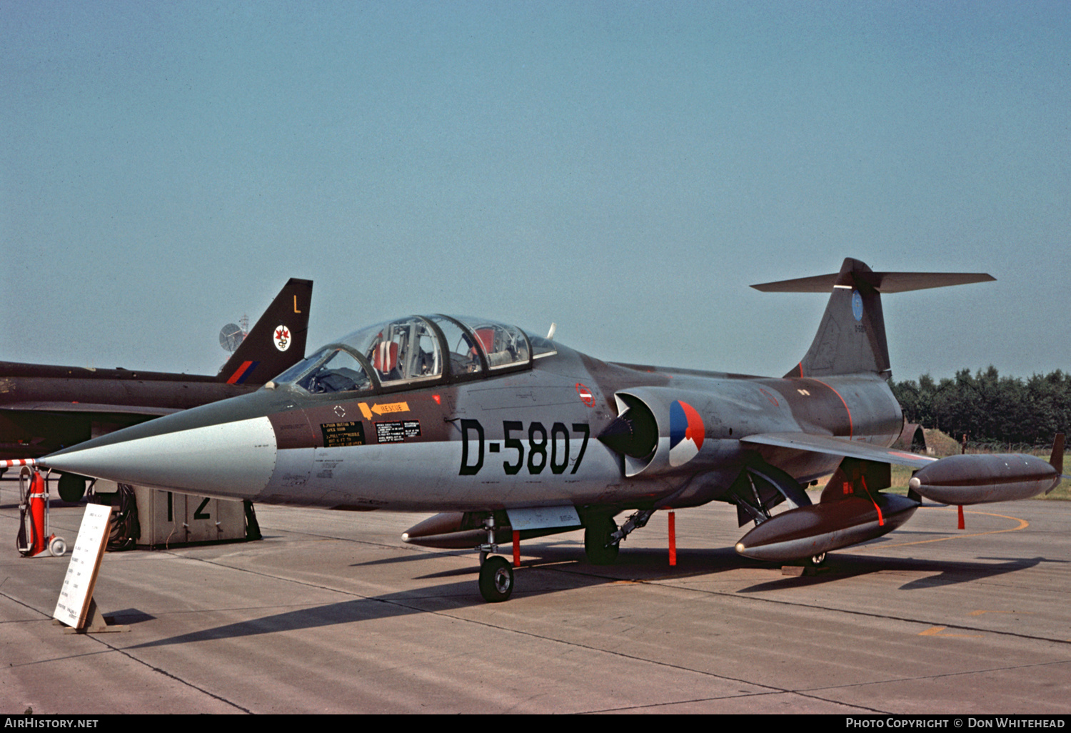 Aircraft Photo of D-5807 | Lockheed TF-104G Starfighter | Netherlands - Air Force | AirHistory.net #635517