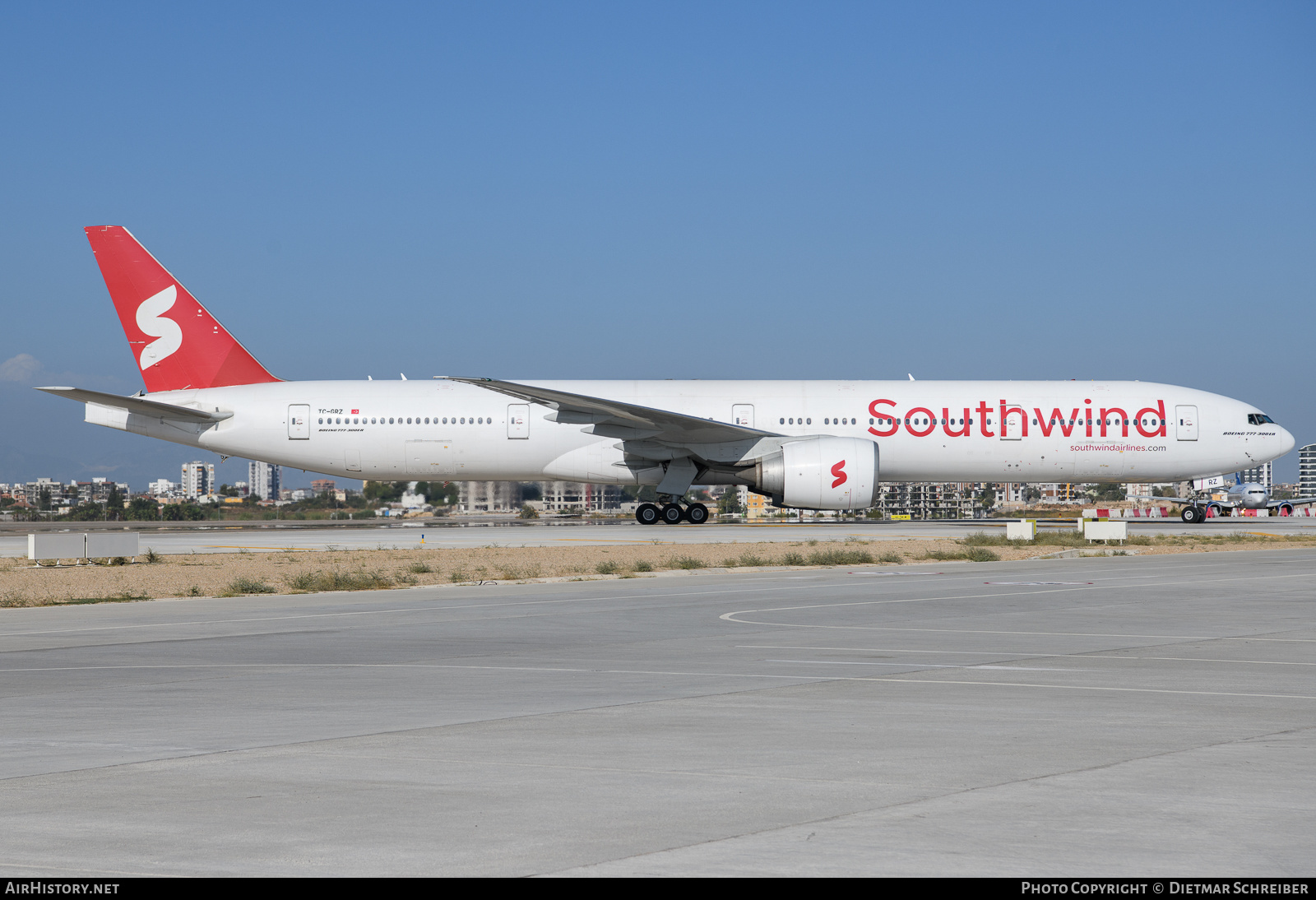Aircraft Photo of TC-GRZ | Boeing 777-31H/ER | Southwind Airlines | AirHistory.net #635525