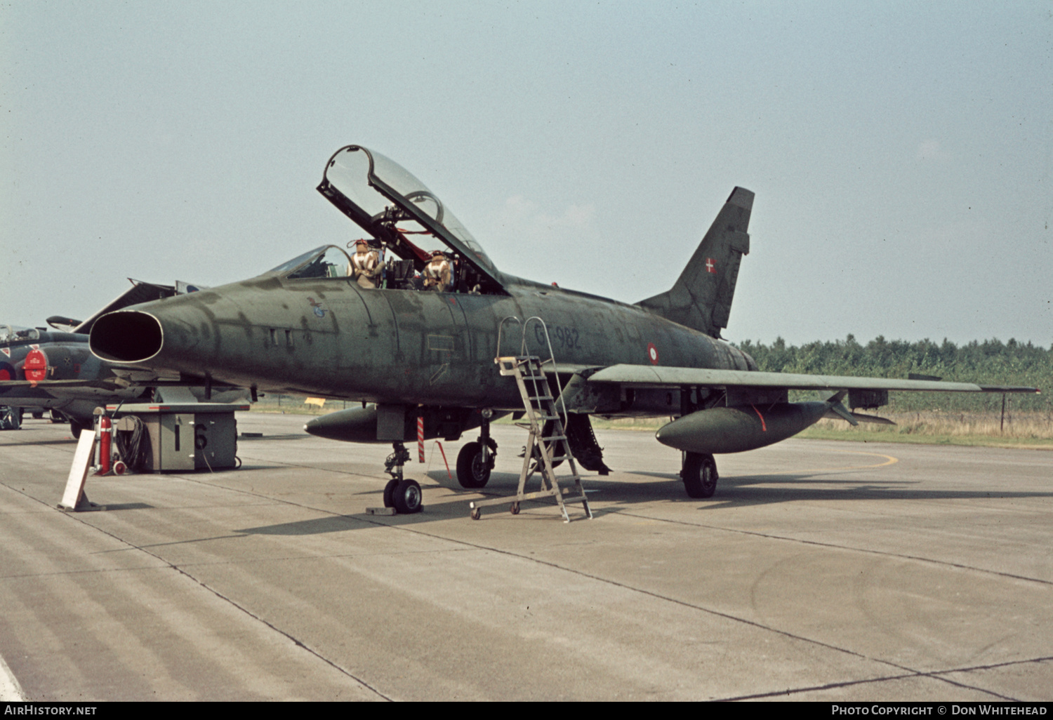 Aircraft Photo of GT-982 | North American TF-100F Super Sabre | Denmark - Air Force | AirHistory.net #635557