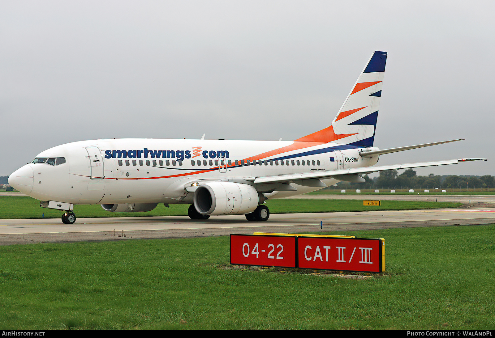 Aircraft Photo of OK-SWW | Boeing 737-7Q8 | Smartwings | AirHistory.net #635602