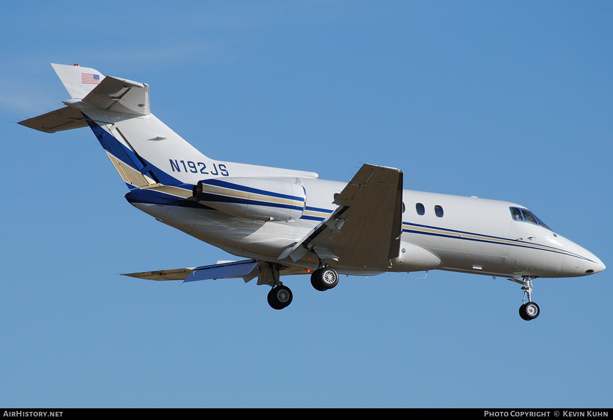 Aircraft Photo of N192JS | British Aerospace BAe-125-800A | AirHistory.net #635609