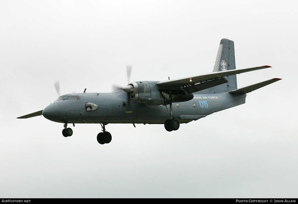 Aircraft Photo of 05 blue | Antonov An-26B | Lithuania - Air Force | AirHistory.net #635616