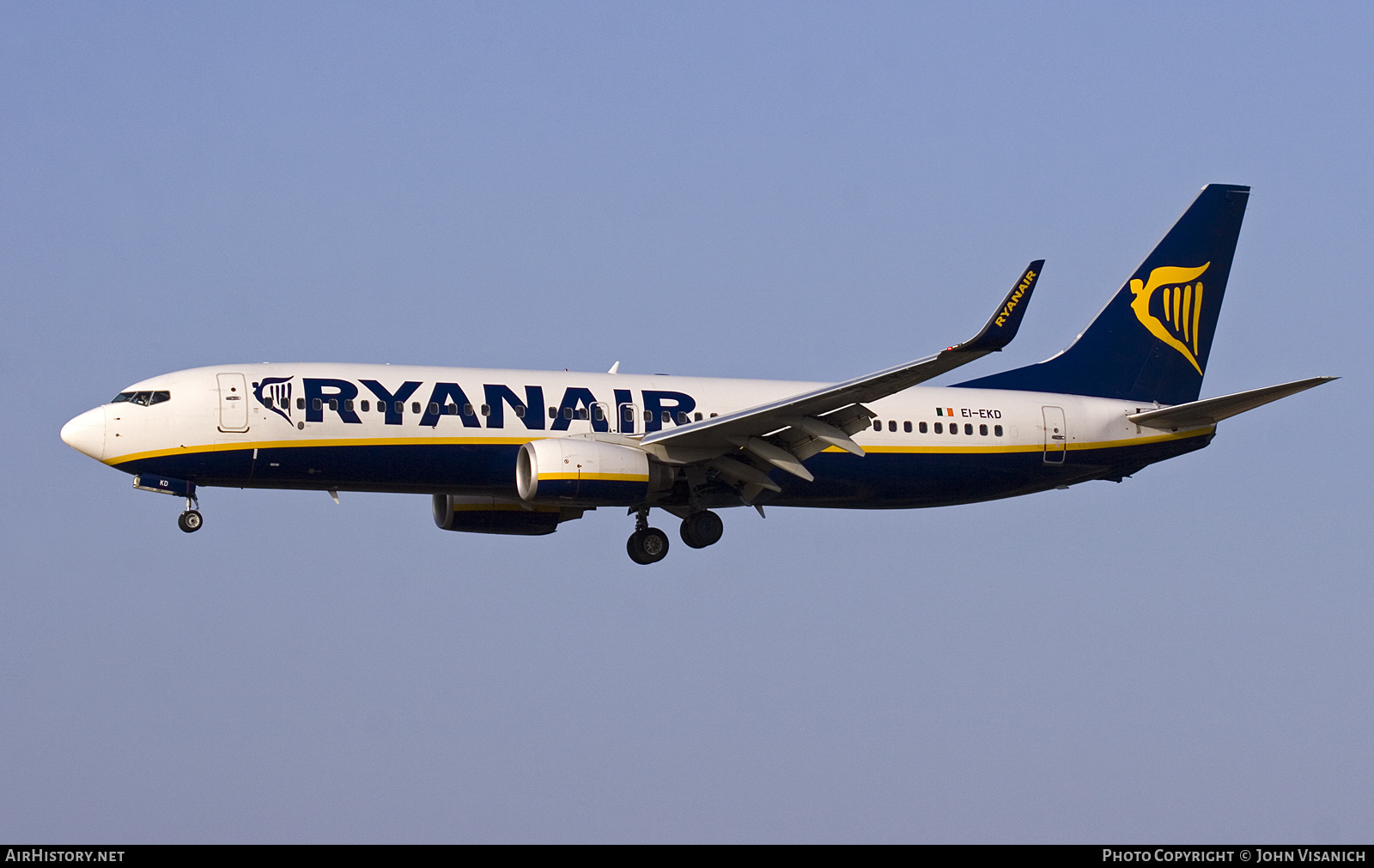 Aircraft Photo of EI-EKD | Boeing 737-8AS | Ryanair | AirHistory.net #635640