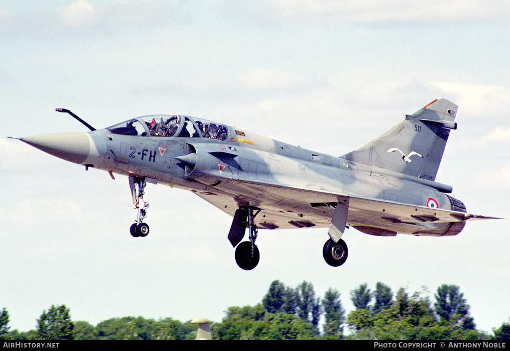 Aircraft Photo of 511 | Dassault Mirage 2000B | France - Air Force | AirHistory.net #635657