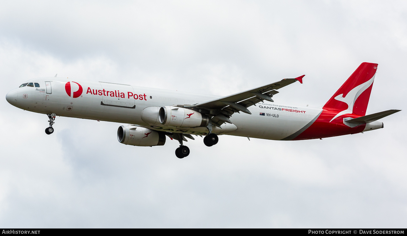 Aircraft Photo of VH-ULD | Airbus A321-231(PCF) | Australia Post | AirHistory.net #635680