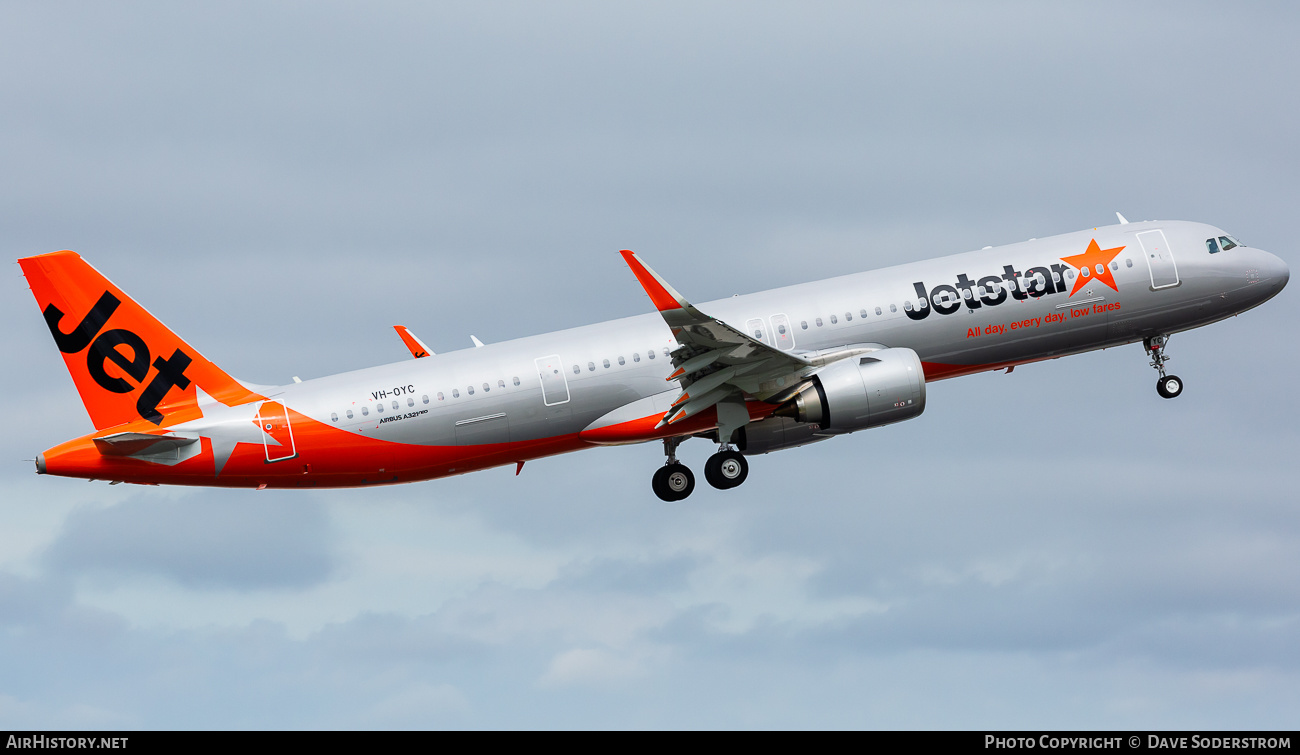 Aircraft Photo of VH-OYC | Airbus A321-251NX | Jetstar Airways | AirHistory.net #635686