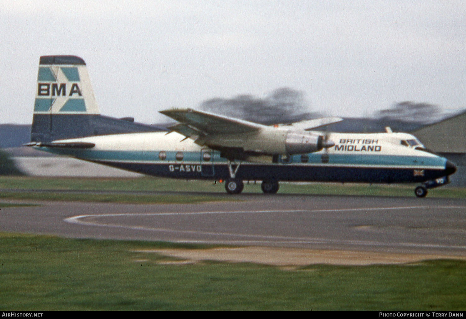 Aircraft Photo of G-ASVO | Handley Page HPR-7 Herald 214 | British Midland Airways - BMA | AirHistory.net #635726