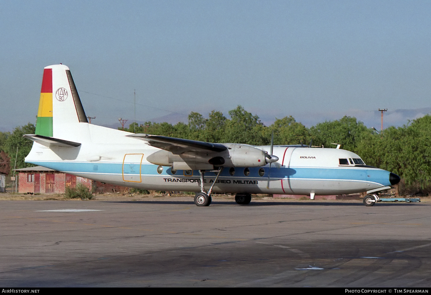 Aircraft Photo of TAM-90 | Fokker F27-400M Troopship | Bolivia - Transporte Aéreo Militar | AirHistory.net #635727