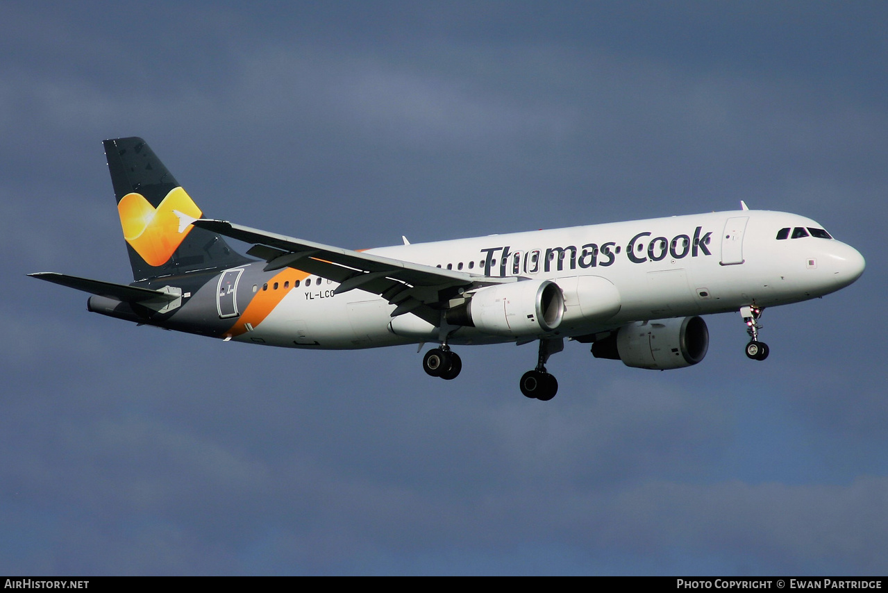 Aircraft Photo of YL-LCO | Airbus A320-214 | Thomas Cook Airlines | AirHistory.net #635744