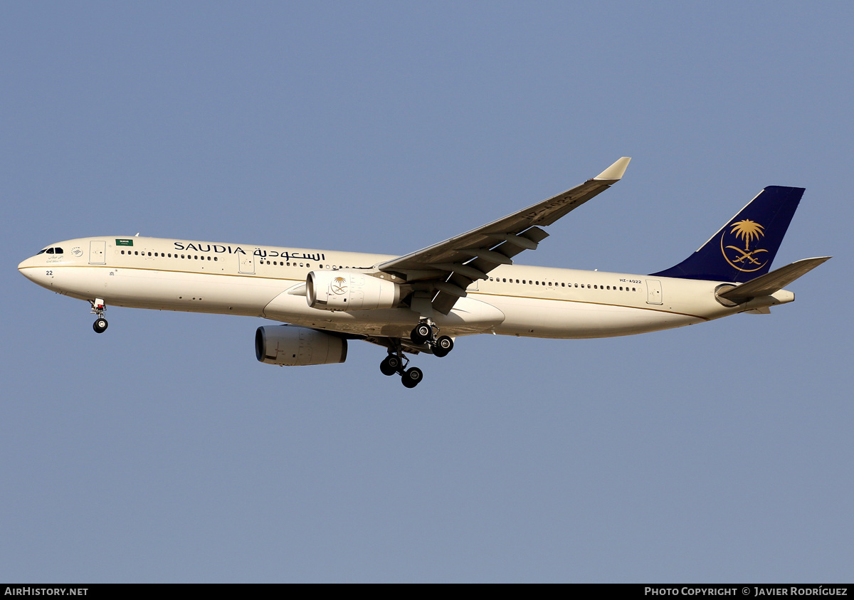 Aircraft Photo of HZ-AQ22 | Airbus A330-343 | Saudia - Saudi Arabian Airlines | AirHistory.net #635823