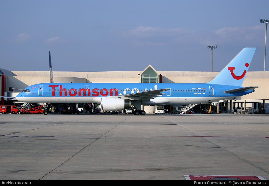 Aircraft Photo of G-CDUP | Boeing 757-236 | Thomson Airways | AirHistory.net #635847